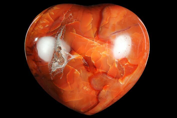 Colorful Carnelian Agate Heart #167346